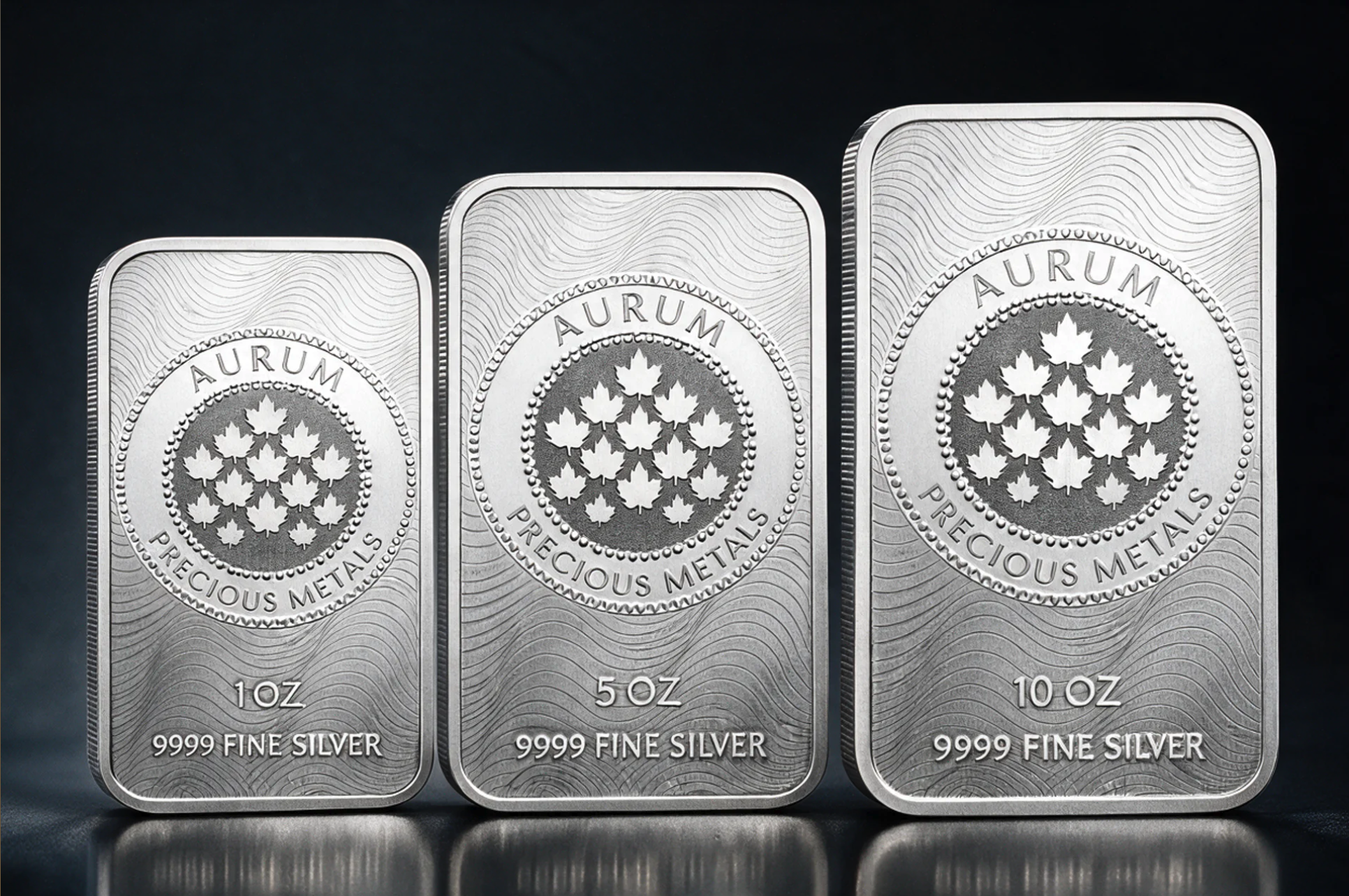 Aurum 9999 fine silver bars